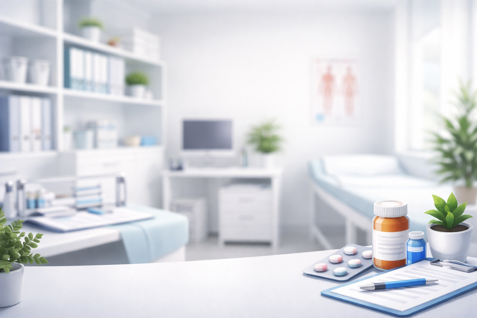 Modern medical consultation room